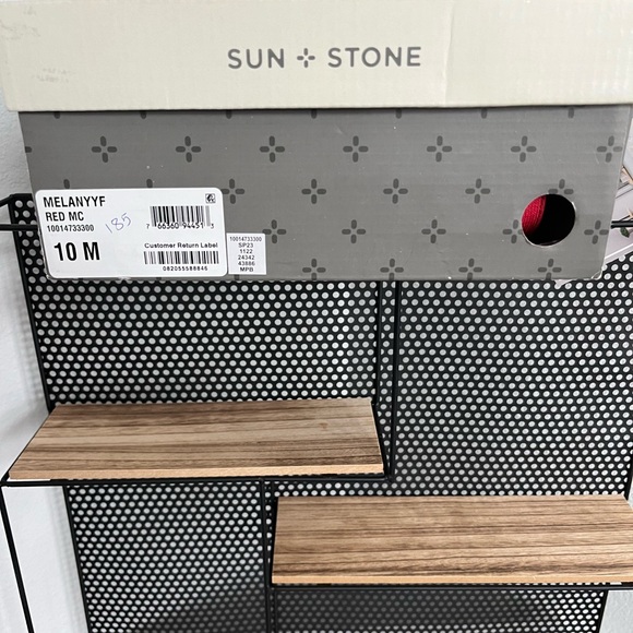 SUN & STONE•RED ELASTIC AND CORK SANDALS•SIZE: 10M - Picture 8 of 8